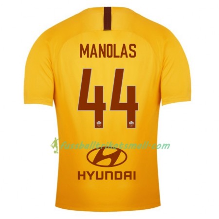 Fußballtrikots AS Roma Manolas 44 2018-2019 Kurzarm Ausweichtrikot kaufen